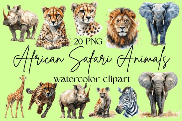 Download African Safari Animals Clipart - Animal Collection