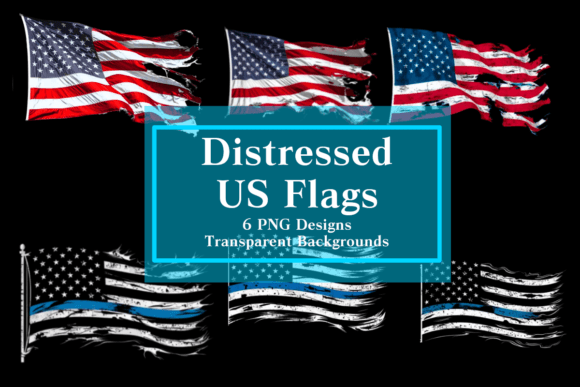 Download Edgy Distressed US Flag Clipart Set PNG - Set png Collection