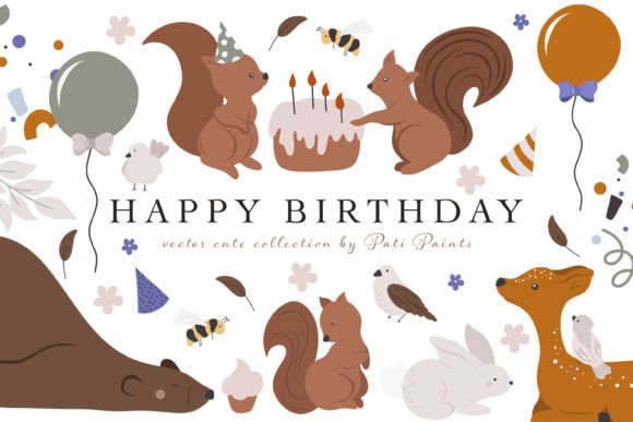 Download Happy Birthday Animal Party Collection - Animal Collection