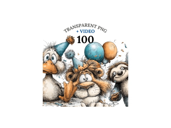 Download 100 Birthday Animal Clipart PNGs - Animal Collection