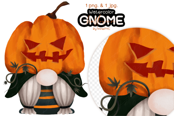 Download HALLOWEEN GNOME Watercolor - Gnome watercolor Collection