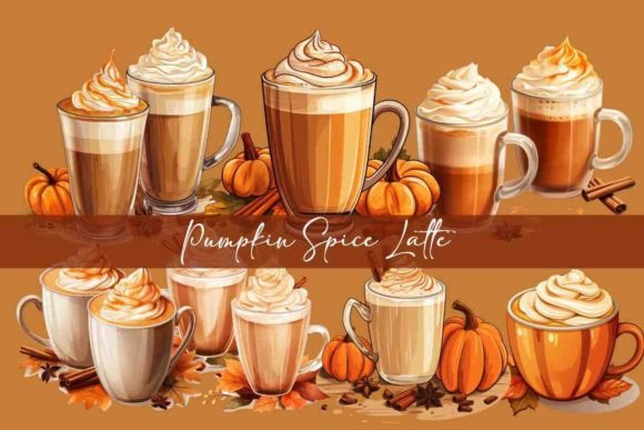 Download Pumpkin Spice Latte, PNG, Fall Decor - Fall decor Collection