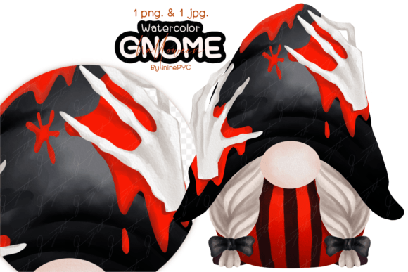 Download HALLOWEEN GNOME Watercolor - Gnome watercolor Collection