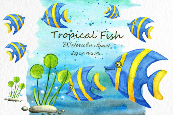 Download Animal Clip Art Fish Watercolor Animal - Animal Collection