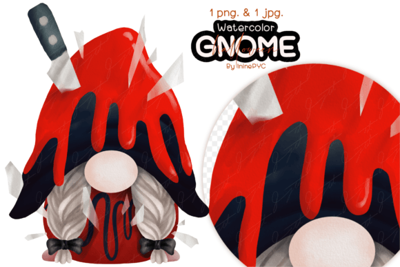 Download HALLOWEEN GNOME Watercolor - Gnome watercolor Collection
