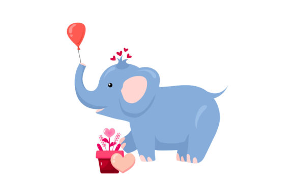 Download Elephant Animal Playing with Balloons - Animal Collection