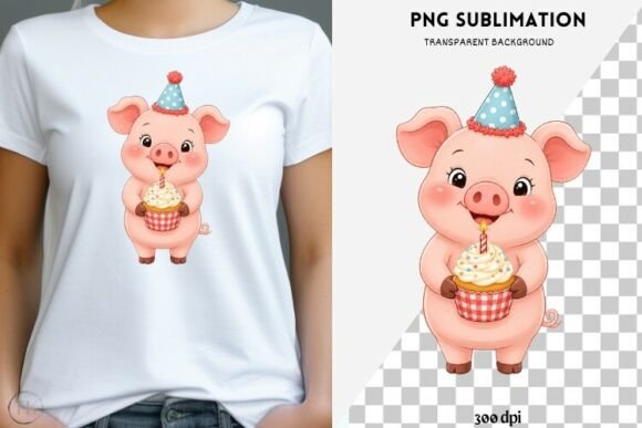 Download Birthday Pig PNG | Farm Animal Clipart - Animal Collection