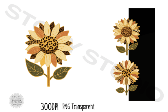 Download Boho Leopard Sunflower Clipart Set - Premium Resources