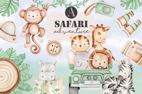 Download Safari Adventure Animals Clipart - Animal Collection