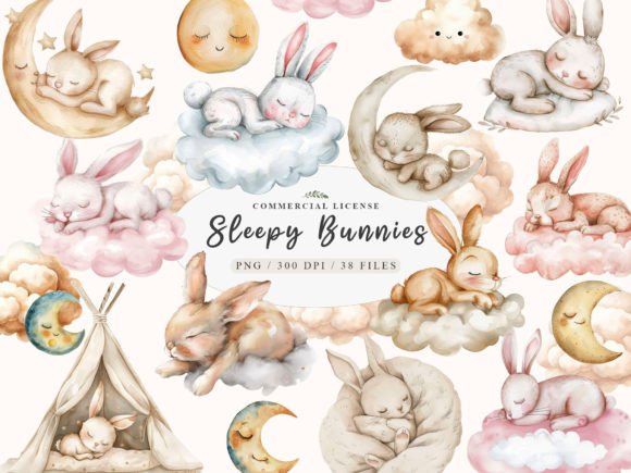 Download Bunny Neutral Sleeping Animals Clipart - Animal Collection