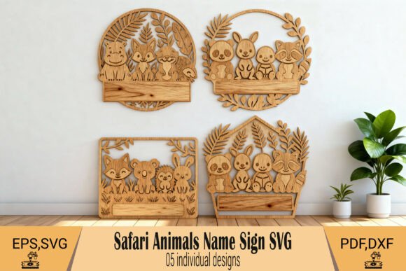 Download Safari Animal Name Sign SVG - Animal Collection