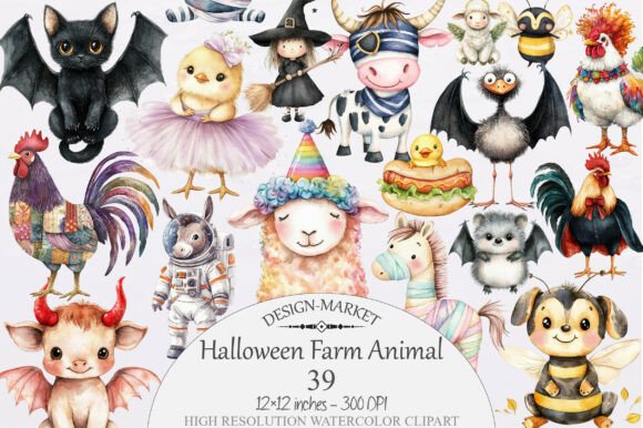 Download Halloween Farm Animal Clipart - Animal Collection